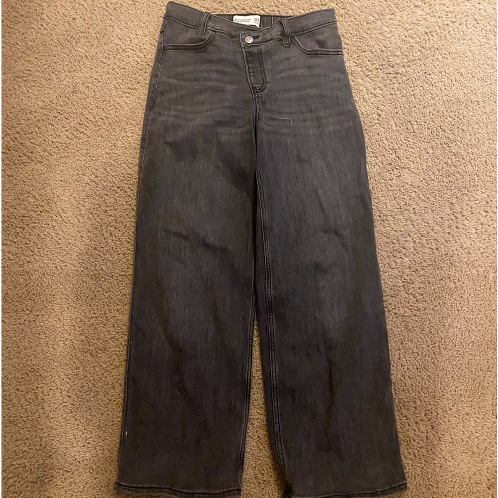 ABERCROMBIE KIDS WIDE LEG HR JEANS